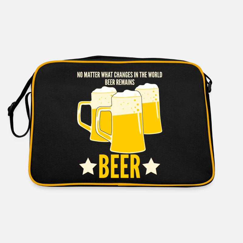 Beer Remains Beer Retro Tasche