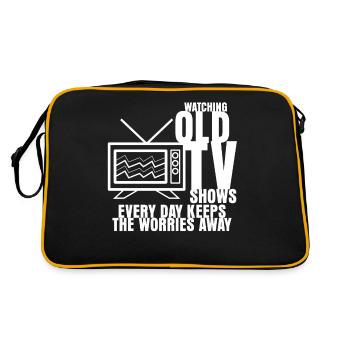 Télévision des années 90 Rétro des années 80 - Sac Retro - noir/or - Dos