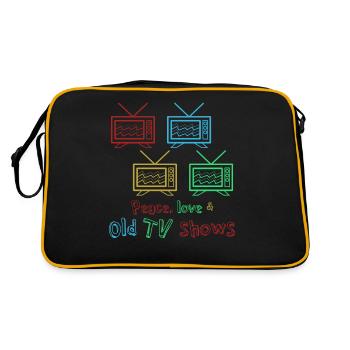 Télévision rétro des années 90 des années 80 - Sac Retro - noir/or - Dos