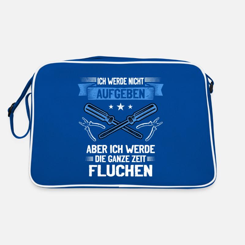 Never give up, swear creatively! Retro Bag