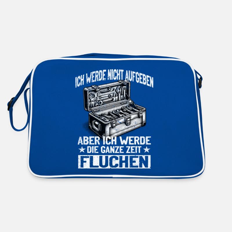Never give up, swear creatively! Retro Bag