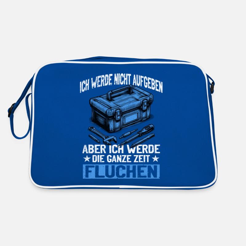Craftsman Never give up, swear creatively! Retro Bag