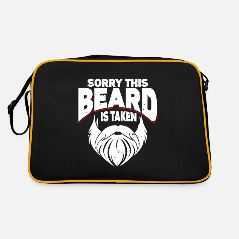 Bart Spruch Bärtiger Vater Ehemann Retro Tasche