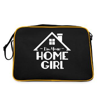 Immobilienmakler - Retro Tasche - Schwarz/Gold - Hinten