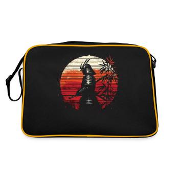 Samurai Ronin Sword Fighting Warrior Gift - Retro Bag - black/gold - Back