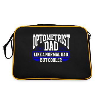 Optometrist Optician Optometry - Retro Bag - black/gold - Back