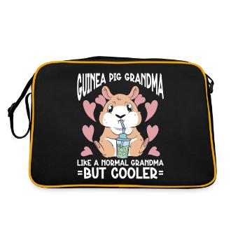 Cochon d’Inde - Sac Retro - noir/or - Dos