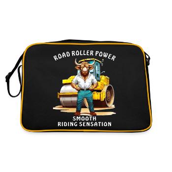 ROULEAU COMPRESSEUR POWER SMOOTH RIDING SENSATIO - Sac Retro - noir/or - Dos
