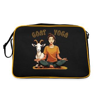 YOGA CHÈVRE YOGA - Sac Retro - noir/or - Dos