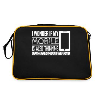 Smartphone Téléphone portable Téléphone portable - Sac Retro - noir/or - Dos