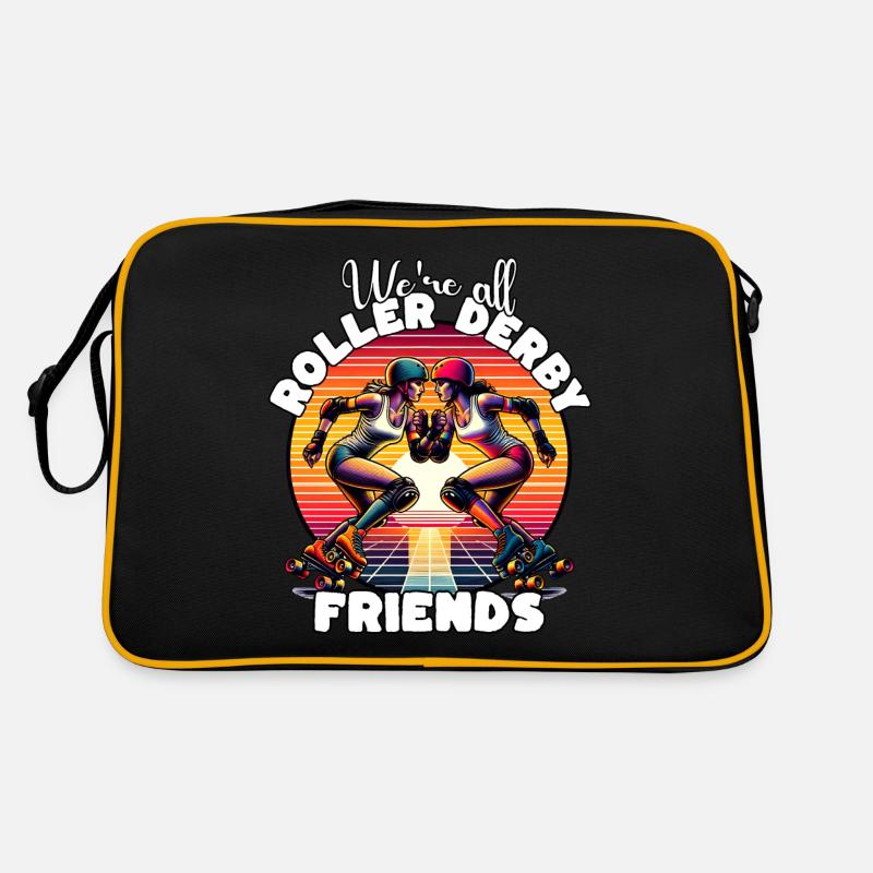 Roller Derby Sayings Retro Bag