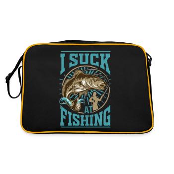 Je suis nul en pêche - Sac Retro - noir/or - Dos
