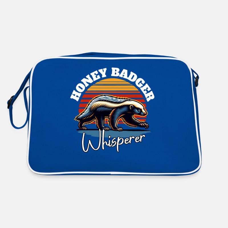 Honigdachs Flüsterer Retro Tasche