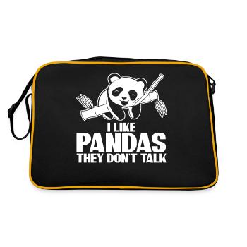 Panda Ours Pandas - Sac Retro - noir/or - Dos