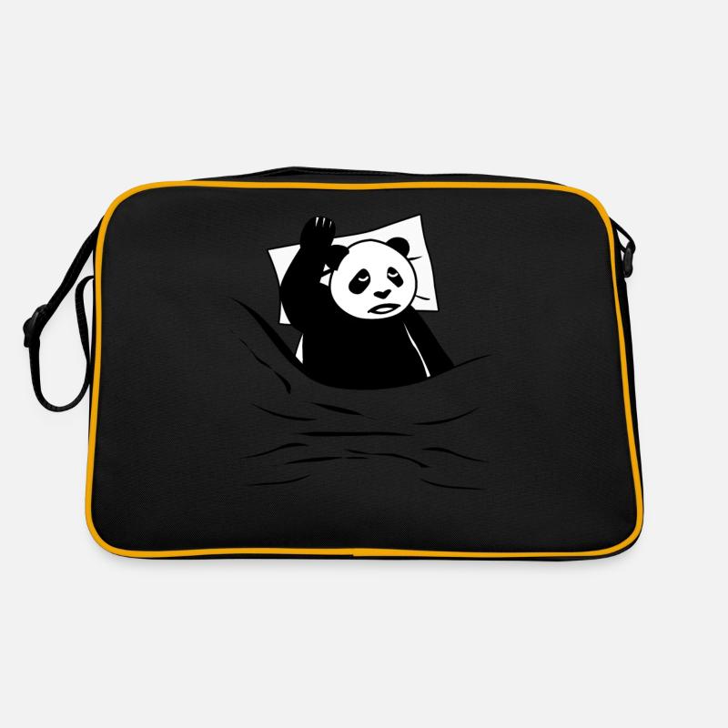 Panda endormi Ours Pandas Panda géant Sac Retro