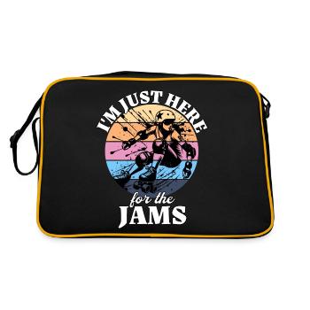 Roller derby - Retro Bag - black/gold - Back
