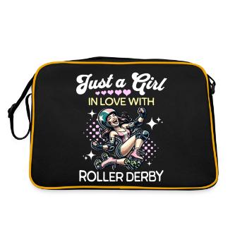 Roller Derby Girls - Retro Bag - black/gold - Back