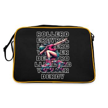 Roller derby - Retro Bag - black/gold - Back