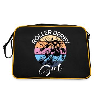 Roller Derby Girl - Retro Bag - black/gold - Back