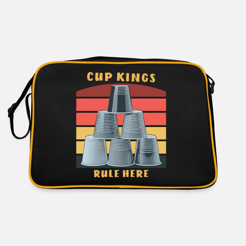 STACKING CUP KINGS RULE HERE Retro Tasche