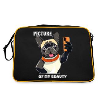 CHIEN SMARTPHONE PHOTO DE MA BEAUTÉ - Sac Retro - noir/or - Dos