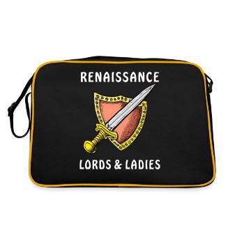SCHWERT RENAISSANCE LORDS & LADIES - Retro Tasche - Schwarz/Gold - Hinten
