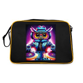 OWL Platter - Retro Bag - black/gold - Back