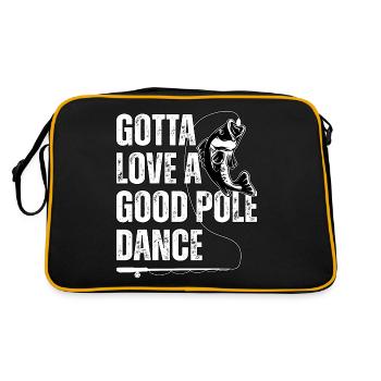 Il faut aimer une bonne pole dance - Sac Retro - noir/or - Dos