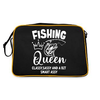 Reine de la pêche Cassy impertinente et un peu impertinente - Sac Retro - noir/or - Dos