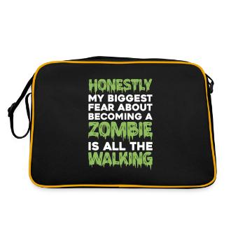 Zombie Zombie Hunter Zombie Apocalypse Cadeau - Sac Retro - noir/or - Dos