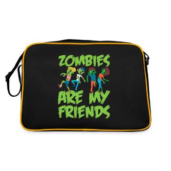 Zombie Zombie Hunter Zombie Apocalypse Cadeau - Sac Retro - noir/or - Dos