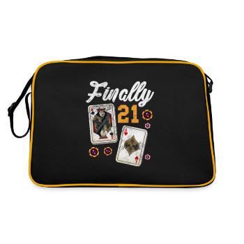 Blackjack Blackjack Card Game Casino Gift - Retro Bag - black/gold - Back