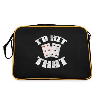 Blackjack Blackjack Card Game Casino Gift - Retro Bag - black/gold - Back