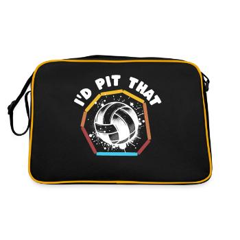 Gaga Ball Sayings - Retro Bag - black/gold - Back