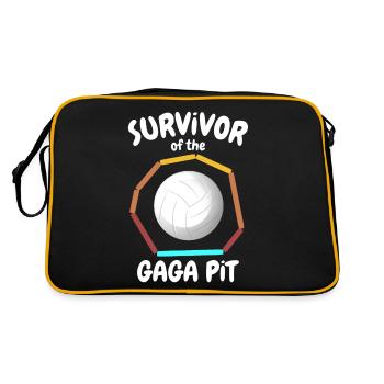 Gaga Ball Sayings - Retro Bag - black/gold - Back