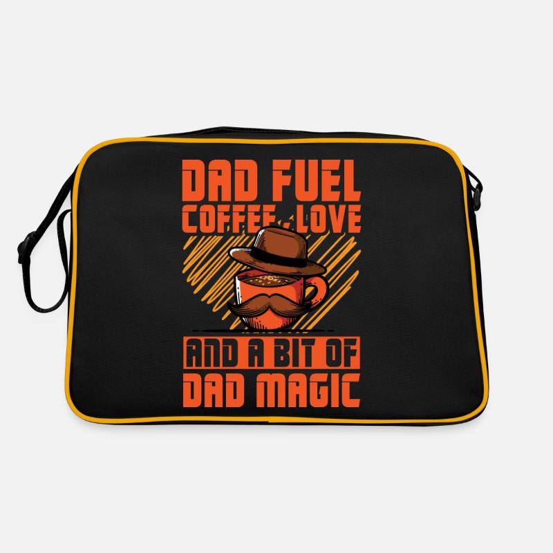 Dad Fuel Coffee Love und ein bisschen Dad Magic Retro Tasche