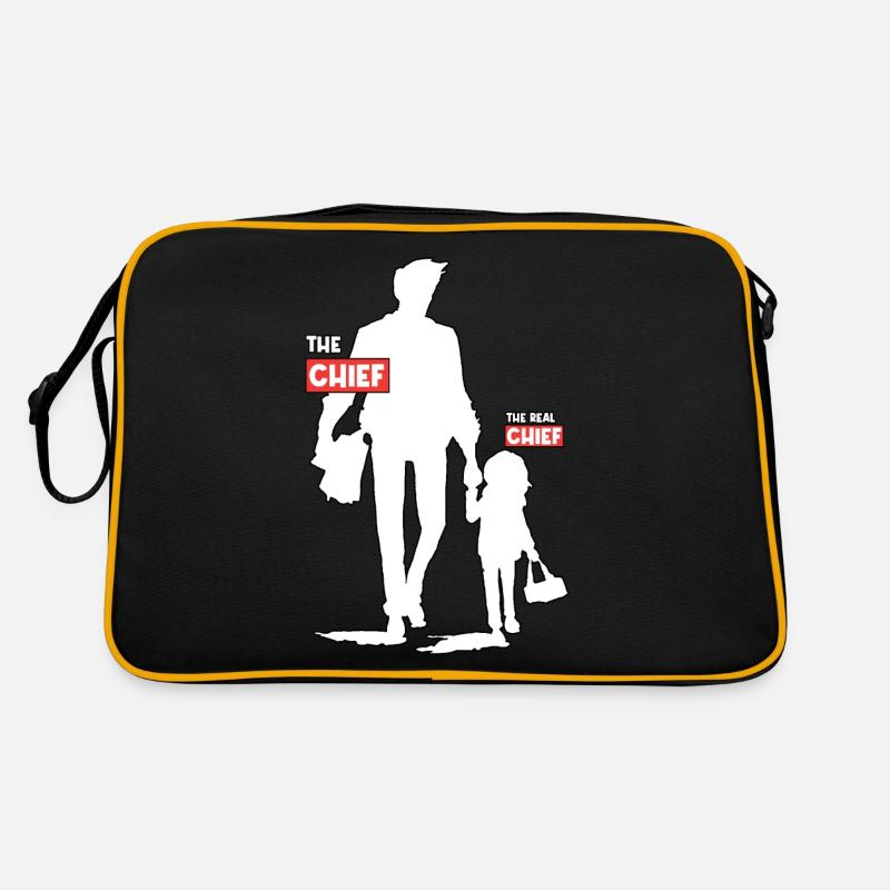 Funny Dad Daughter Design Retro Bag