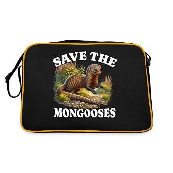 Save Meerkat - Retro Bag - black/gold - Back