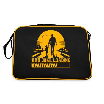 Dad Joke Loading - Retro Bag - black/gold - Back