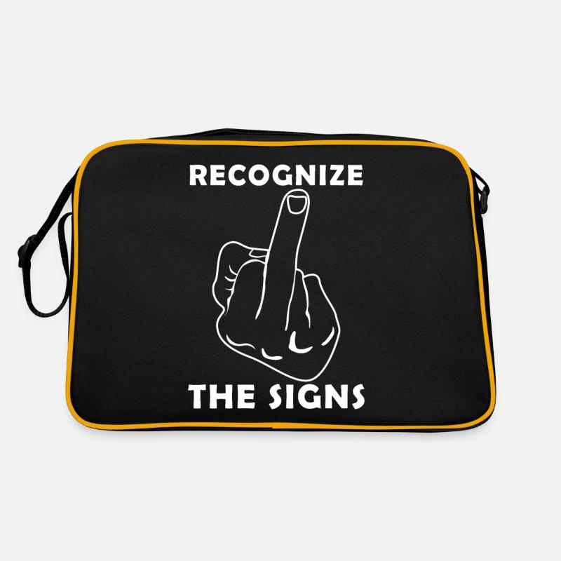 Sarcasm Grumpy Misanthrope Retro Tasche