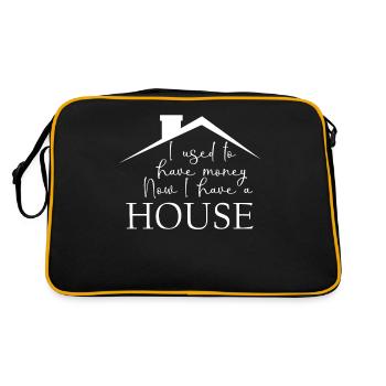 Pendaison de crémaillère Maison Immeuble Propriétaire - Sac Retro - noir/or - Dos