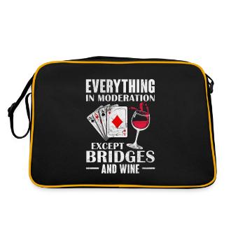 Jeu de cartes de bridge Jeu de cartes Casino Jeu de cartes Cadeau - Sac Retro - noir/or - Dos