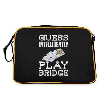 Jeu de cartes de bridge Jeu de cartes Casino Jeu de cartes Cadeau - Sac Retro - noir/or - Dos