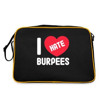 Burpees Fitness Burpee Strength Training Gift - Retro Bag - black/gold - Back