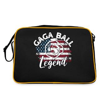 Gaga Ball Sayings - Retro Bag - black/gold - Back