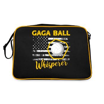 Gaga Ball Sayings - Retro Bag - black/gold - Back