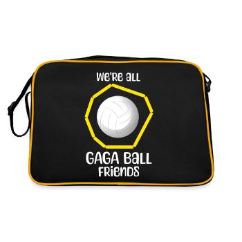 Gaga Ball Sayings - Retro Bag - black/gold - Back