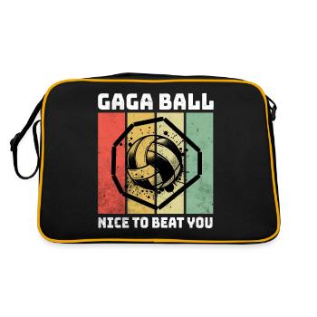 Gaga Ball Sayings - Retro Bag - black/gold - Back