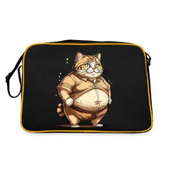 CAT DICK - Retro Bag - black/gold - Back