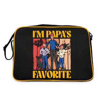 Je suis le préféré de papa - Sac Retro - noir/or - Dos